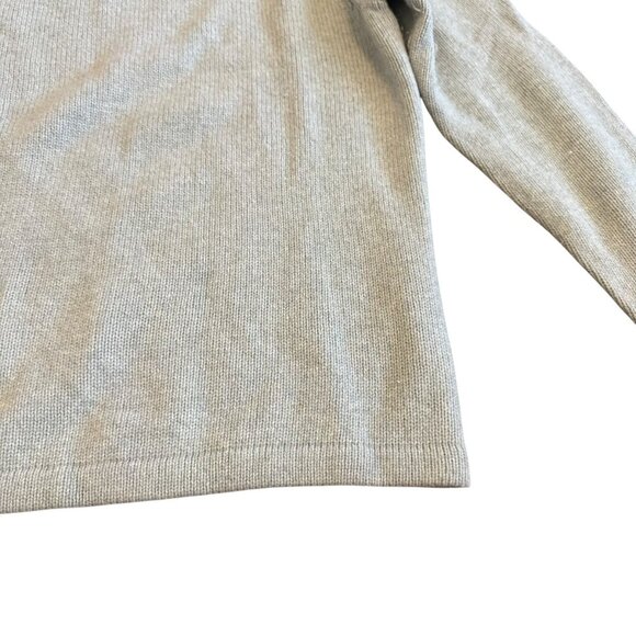 J. Crew Always Light Blue Merino Wool Pullover Sweater Mock Neck Cozy Sz Small - Picture 5 of 12